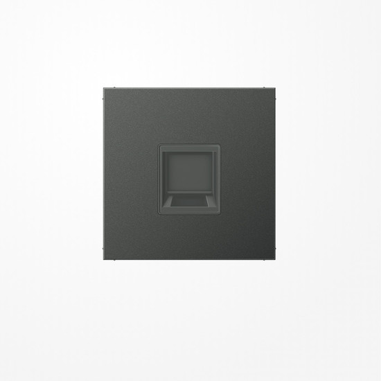 Jung AL1969-1WEAN Abdeckung (gerastet) für Modular-Jack-Steckbuchsen, 1fach, UMA-CAT6A, RADIALL, Panduit, Assmann, Serie LS, anthrazit (lackiertes Aluminium)