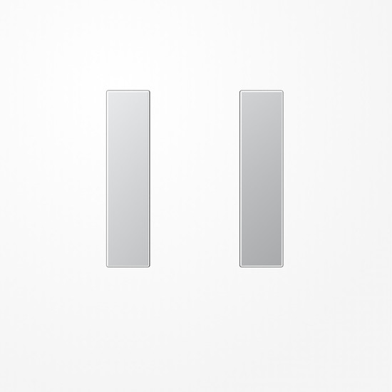 Jung AL2501TSA Tastensatz 1fach, F50, Serie LS, Aluminium