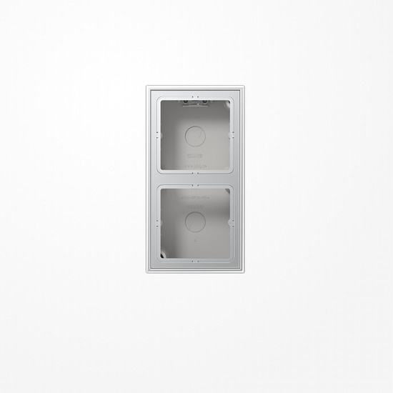 Jung AL2582A-L Aufputz-Kappe 2fach, Duroplast lackiert, Serie LS, Aluminium