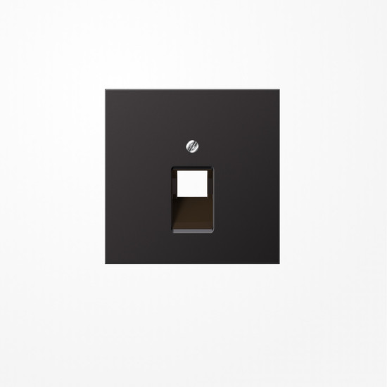 Jung AL2969-1UAD Abdeckung für IAE/UAE-Anschlussdosen 1x8-polig, Aluminium lackiert, Serie LS, dark