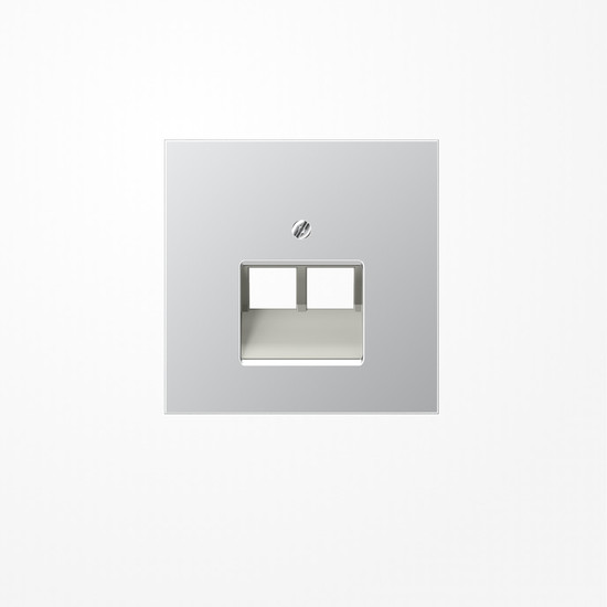 Jung AL2969-2UA Abdeckung für IAE/UAE-Anschlussdosen 2x8-polig, Serie LS, Aluminium