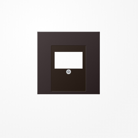 Jung AL2969TD Abdeckung für TAE-Anschlussdosen 1fach, Aluminium lackiert, Serie LS, dark