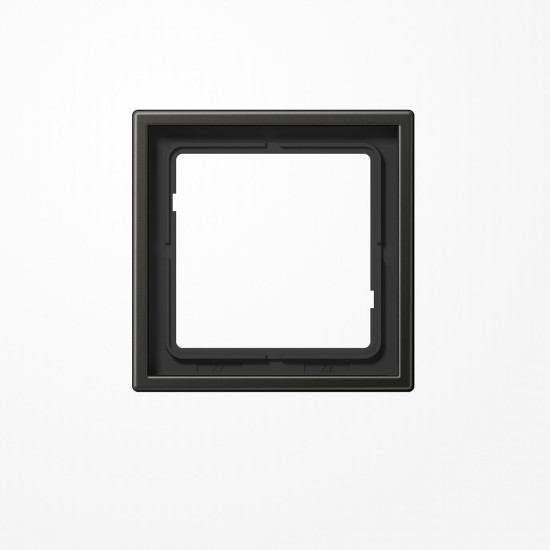 Jung AL2981AN Rahmen 1fach, senkrechte und waagerechte Montage, Aluminium lackiert, LS 990, anthrazit (lackiertes Aluminium)