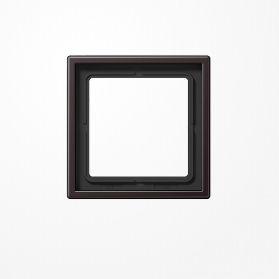 Jung AL2981D Rahmen 1fach, senkrechte und waagerechte Montage, Aluminium lackiert, LS 990, dark (lackiertes Aluminium)