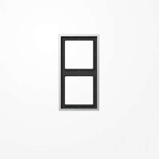 Jung AL2982 Rahmen 2fach, senkrechte und waagerechte Montage, LS 990, Aluminium