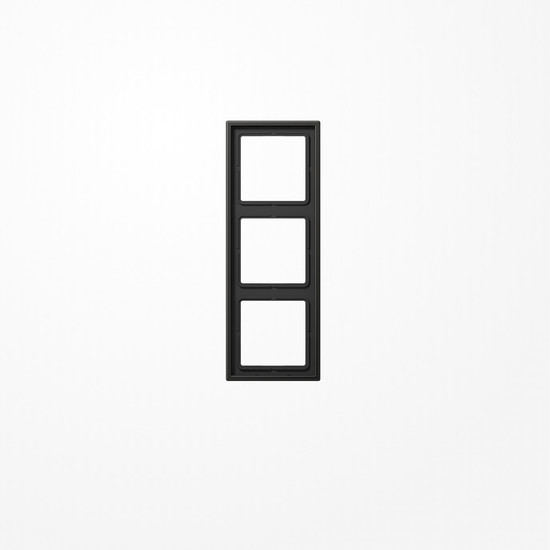Jung AL2983AN Rahmen 3fach, senkrechte und waagerechte Montage, Aluminium lackiert, LS 990, anthrazit (lackiertes Aluminium)