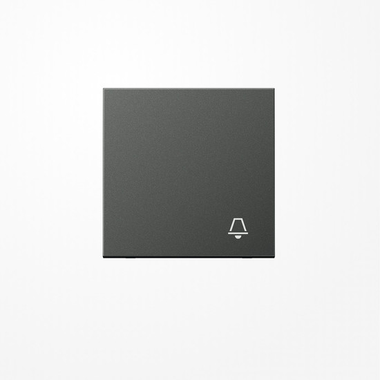 Jung AL2990KAN Wippe, Symbol Klingel, Aluminium lackiert, Serie LS, anthrazit