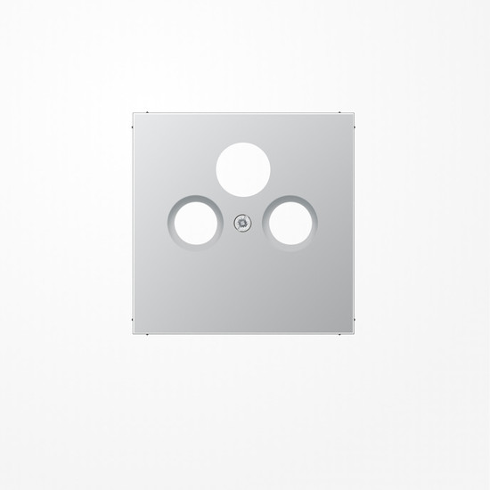 Jung AL2990SAT Abdeckung für Universal-Sat/BK-Dosen 1fach, Serie LS, Aluminium