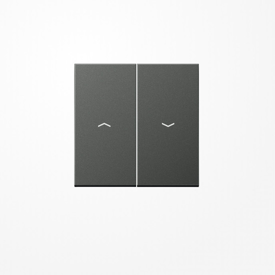 Jung AL2995PAN Wippe, mit Pfeilsymbolen, Aluminium lackiert, Serie LS, anthrazit