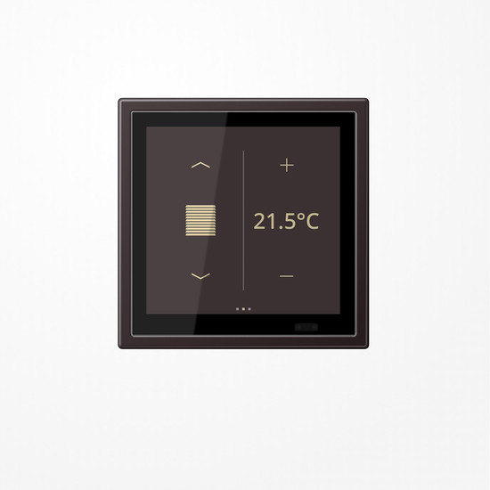 Jung AL459D1SD KNX Raumcontroller LS TOUCH mit Rahmen LS 990, Secure, dark