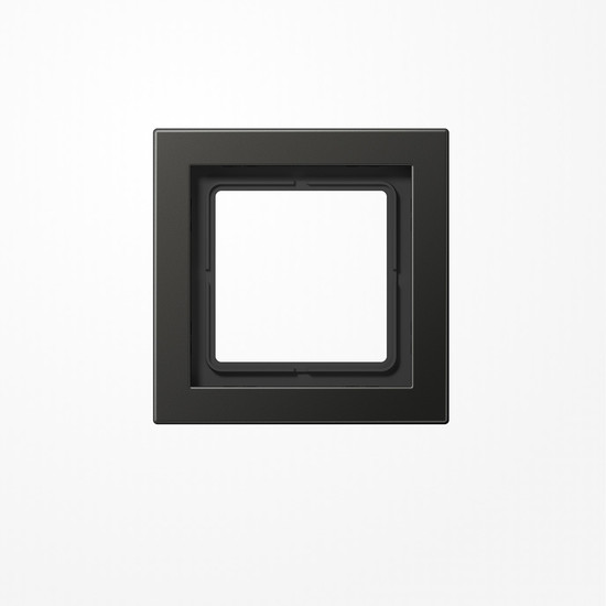 Jung ALD2981AN Rahmen 1fach, senkrechte und waagerechte Montage, Aluminium lackiert, LS-DESIGN, anthrazit (lackiertes Aluminium)