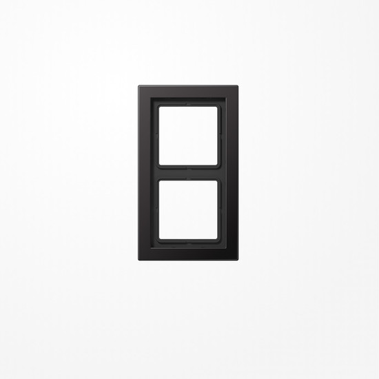 Jung ALD2982D Rahmen 2fach, senkrechte und waagerechte Montage, Aluminium lackiert, LS-DESIGN, dark (lackiertes Aluminium)