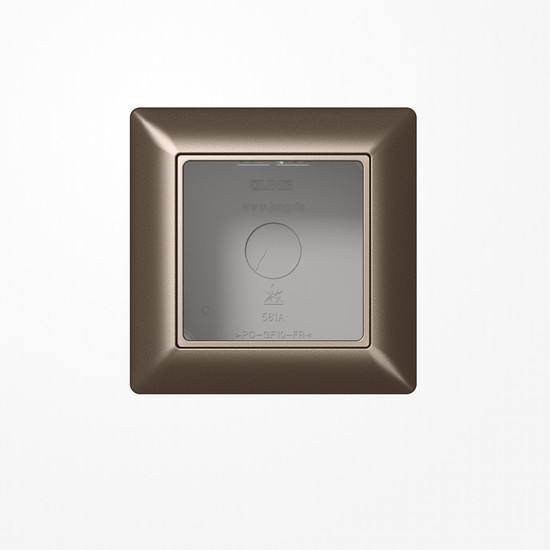 Jung AS581AMO Aufputz-Kappe 1fach, Duroplast lackiert, Serie AS/A, mokka