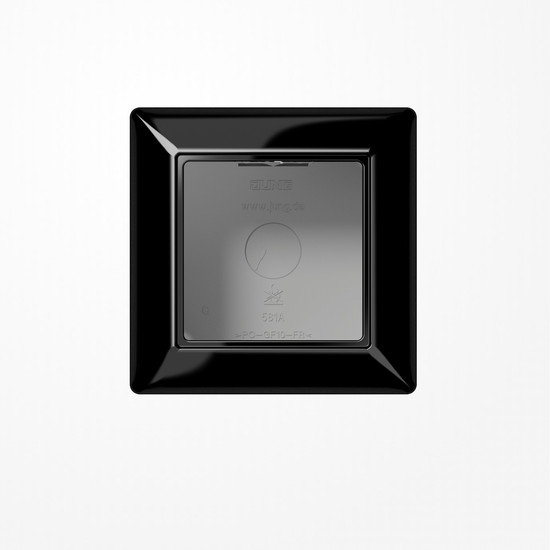 Jung AS581ASW Aufputz-Kappe 1fach, Duroplast, Serie AS/A, schwarz