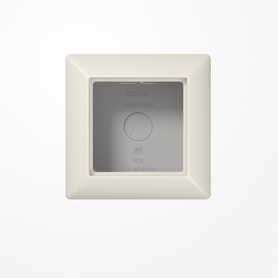 Jung AS581AW Aufputz-Kappe 1fach, Duroplast, Serie AS, weiß