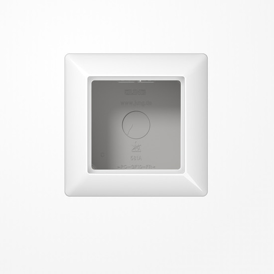 Jung AS581AWW Aufputz-Kappe 1fach, Duroplast, Serie AS/A, alpinweiß