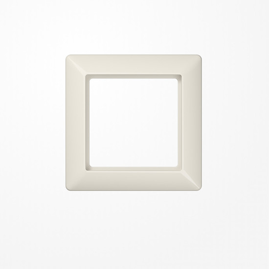 Jung AS581BF Rahmen 1fach, senkrechte und waagerechte Montage, Thermoplast, AS 500, weiß