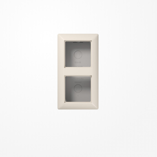 Jung AS582AW Aufputz-Kappe 2fach, Duroplast, Serie AS, weiß