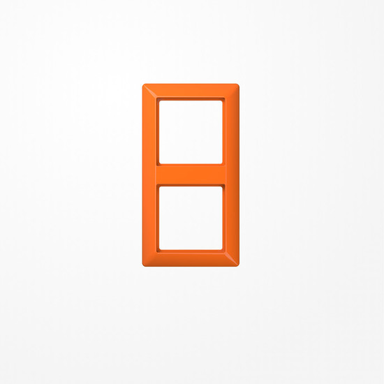 Jung AS582BFO Rahmen 2fach, senkrechte und waagerechte Montage, Thermoplast, AS 500, orange (für ZSV)