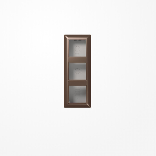 Jung AS583AMO Aufputz-Kappe 3fach, Duroplast lackiert, Serie AS, mokka