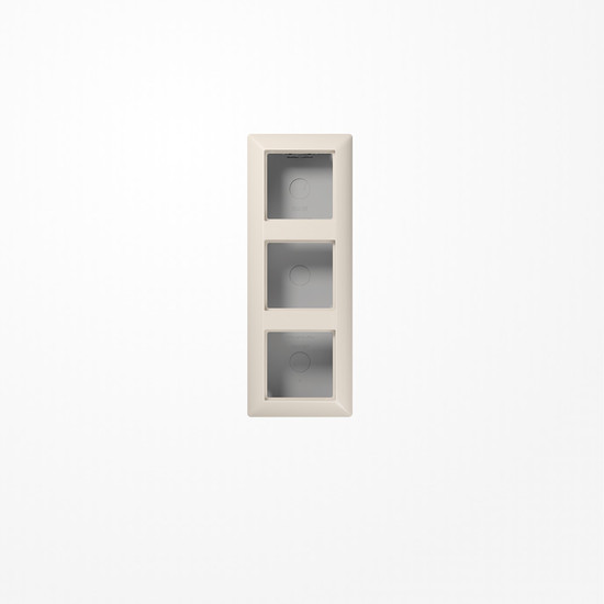 Jung AS583AW Aufputz-Kappe 3fach, Duroplast, Serie AS, weiß