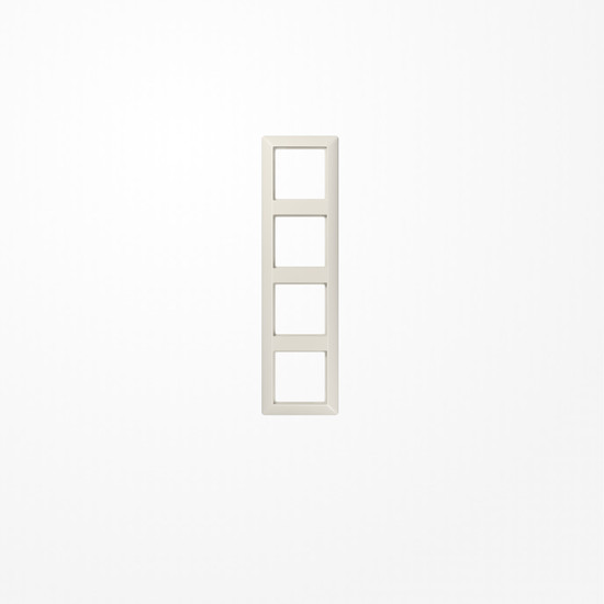 Jung AS584 Rahmen 4fach, senkrechte und waagerechte Montage, Duroplast, AS 500, weiß