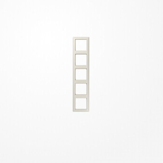 Jung AS585 Rahmen 5fach, senkrechte und waagerechte Montage, Duroplast, AS 500, weiß