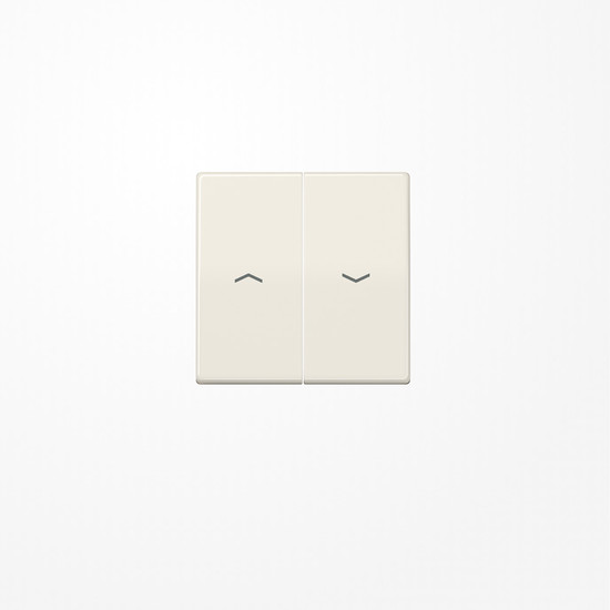 Jung AS591-5PBF Wippe, mit Pfeilsymbolen, Thermoplast, Serie AS, weiß