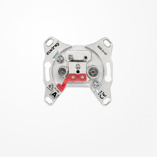 Jung BSD21-01 2-Loch Hyperbreitband-Einzeldose, 5,0 dB