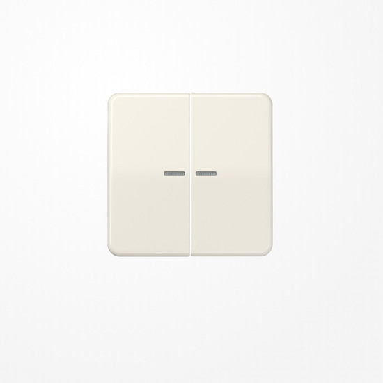 Jung CD102KO5 Wippe mit Lichtleiter für Taster 2fach, Duroplast, F10, Serie CD, weiß