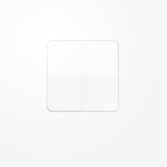 Jung CD102WW Wippe für KNX Taster, Duroplast, F10, Serie CD, alpinweiß