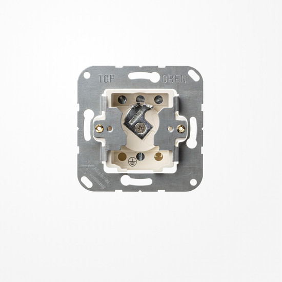 Jung CD106.18WU Schlüsselschalter (Einsatz) mit Demontageschutz , Universal Aus-Wechselschalter, 1-pol., UP