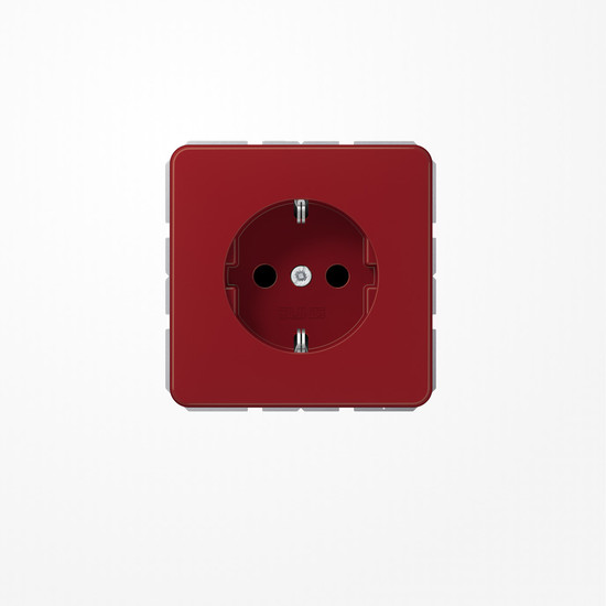Jung CD1520BFRT SCHUKO-Steckdose, 16 A 250 V ~, Thermoplast, Serie CD, rot