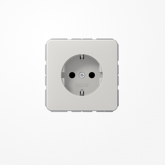 Jung CD1520LG SCHUKO-Steckdose, 16 A 250 V ~, Duroplast, Serie CD, lichtgrau