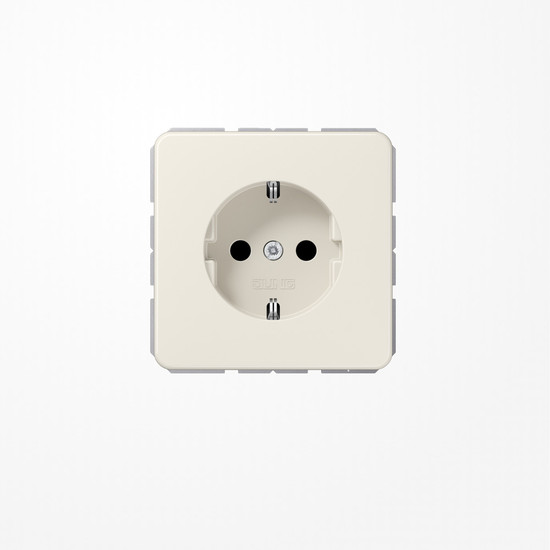 Jung CD1520N SCHUKO-Steckdose, 16 A 250 V ~, ohne Krallen, Duroplast, Serie CD, weiß