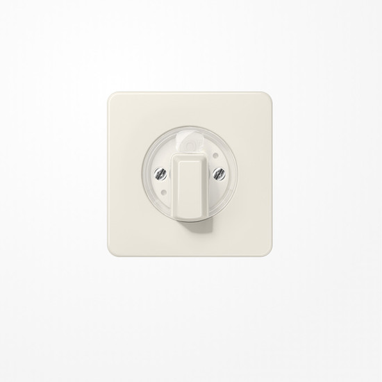 Jung CD1541 Abdeckung für Drehschalter, Duroplast, Serie CD, weiß
