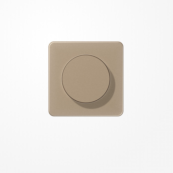 Jung CD1740GB Abdeckung mit Drehknopf, Duroplast lackiert, Serie CD, gold-bronze