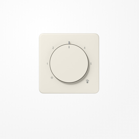 Jung CD1749BF Abdeckung für Thermostat, Thermoplast, Serie CD, weiß