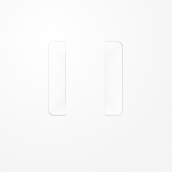 Jung CD501TSAWW Tastensatz 1fach, F50, Serie CD, alpinweiß