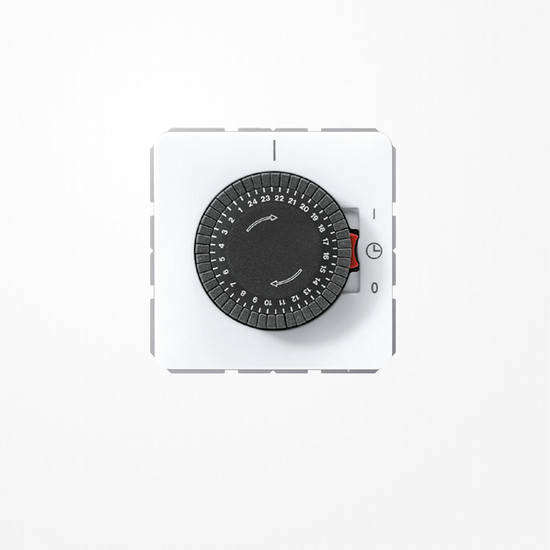 Jung CD5024WW Schaltuhr mit Synchronmotorantrieb 16 AX 250 V ~ 250 V ~, Serie CD, alpinweiß