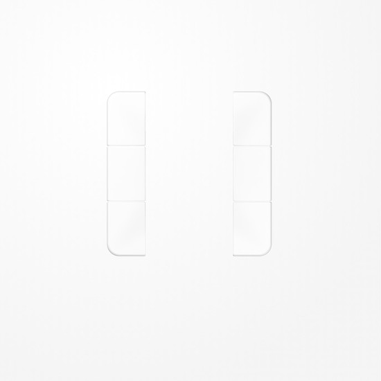 Jung CD503TSAWW Tastensatz 3fach, F50, Serie CD, alpinweiß