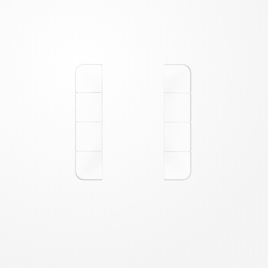 Jung CD504TSAWW Tastensatz 4fach, F50, Serie CD, alpinweiß