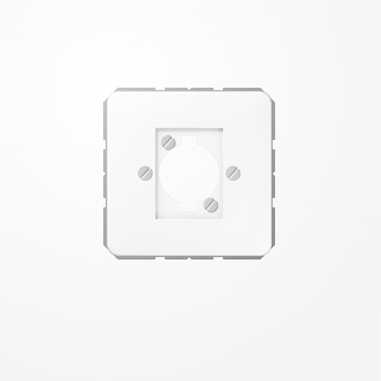 Jung CD568WW Abdeckung für XLR-Steckverbinder (P-Serie) 1fach, Duroplast, Serie CD, alpinweiß