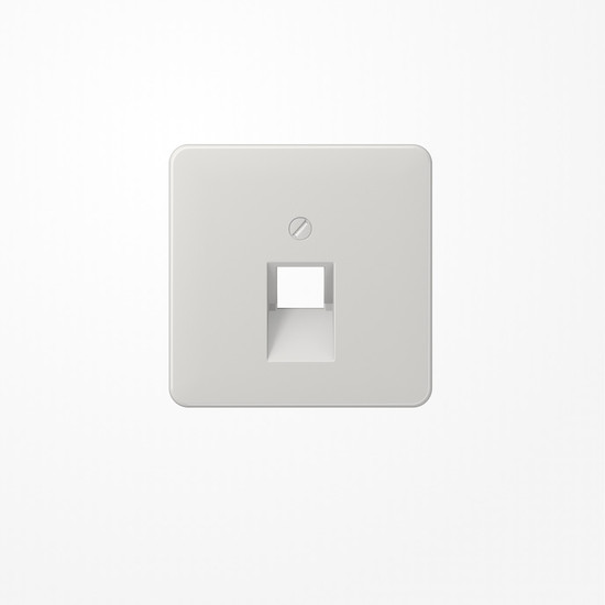 Jung CD569-1UALG Abdeckung für IAE/UAE-Anschlussdosen 1x8-polig, Thermoplast, Serie CD, lichtgrau