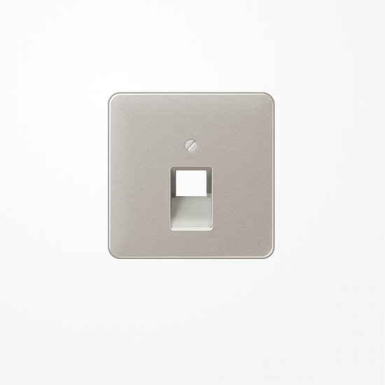 Jung CD569-1UAPT Abdeckung für IAE/UAE-Anschlussdosen 1x8-polig, Aluminium eloxiert, Serie CD, platin