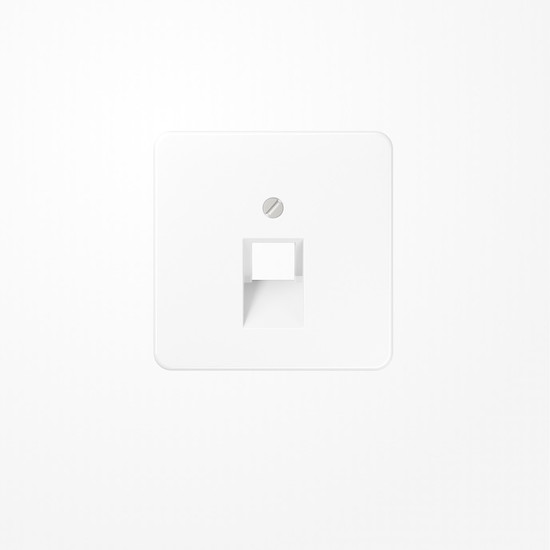 Jung CD569-1UAWW Abdeckung für IAE/UAE-Anschlussdosen 1x8-polig, Thermoplast, Serie CD, alpinweiß