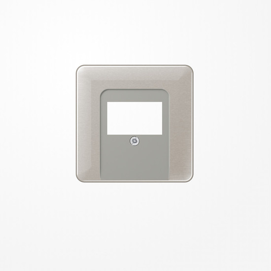 Jung CD569TPT Abdeckung für TAE-Anschlussdosen 1fach, Aluminium eloxiert, Serie CD, platin