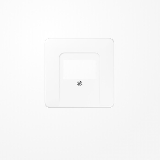 Jung CD569TWW Abdeckung für TAE-Anschlussdosen 1fach, Thermoplast, Serie CD, alpinweiß