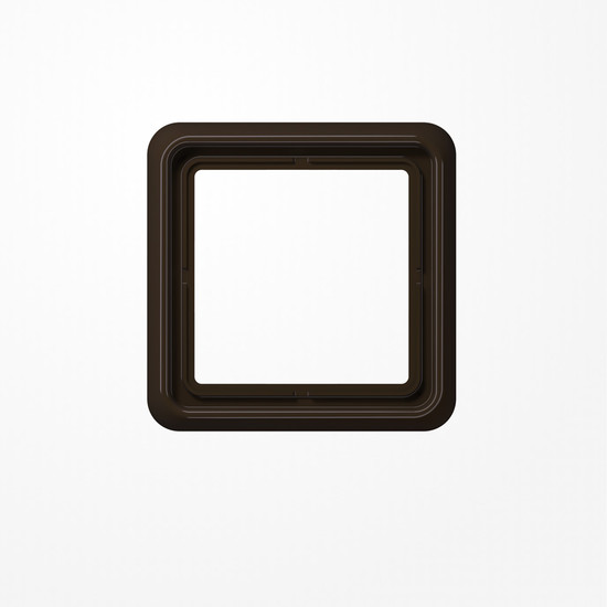 Jung CD581BR Rahmen 1fach, senkrechte und waagerechte Montage, Duroplast, CD 500, braun