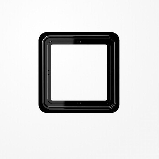 Jung CD581SW Rahmen 1fach, senkrechte und waagerechte Montage, Duroplast, CD 500, schwarz